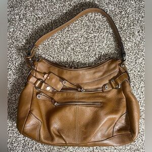 Tignanello Brown Leather Shoulder Bag